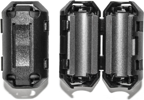 TOJOIN 10PCS Ferrite Bead Clip on Noise Suppressor Ferrite Rings for Phone, TV, USB, Audio Equipment