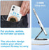 Cellphone Ring Holder Finger Kickstand, Foldable 360° Rotation, Metal Multi-Angle for Phone Back Grip, Rose Gold