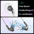 50 Pack 3.5mm Bulk Earbud Headphones with Mic Assorted Colors Student in Ear Earbuds Classroom Wired Ear Buds