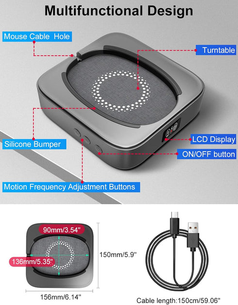Meatanty Mouse Mover Undetectable Device, Super-Silent Mouse Jiggler, Adjustable Interval Timer for Active Computer