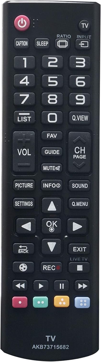 AKB73715682 Sub Remote for LG TV Models 55LN5500, 32LN520B, 32LN530B, 42LN5200, 32LN5300, 39LN5300
