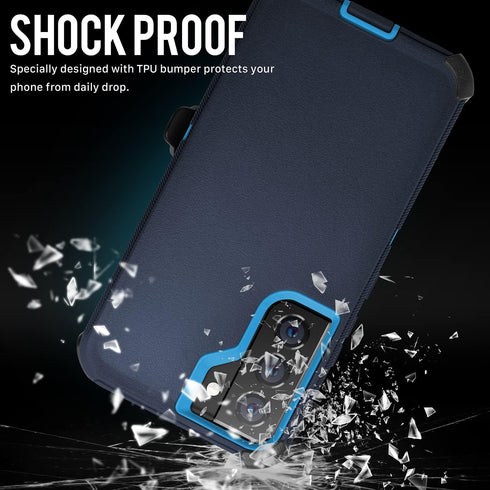 Galaxy S22 Belt-Clip Holster Case, Military Grade Drop Protection, Water-Resistant Shockproof Durable Cover for Samsung