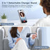 Magnetic Wireless Charger for iPhone: Portable Power Bank 5000mAh - Detachable Mag-Safe Battery Pack Compatible with iPhone 15 14 13 12 Pro Max Pro Plus Mini, with Fast Charging Stand & USB-C Cable