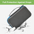9V, 3V ALKOO Battery Organizer Case for AA AAA Batteries, Storage Holder Box with Mesh Pocket for C, Lithium Cells