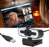 Yoidesu 1080P Webcam for PC, HD Webcam with Adjustable Ring Light and Microphone, Rotatable Wide Angle Camera, Plug