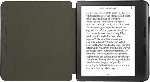 kwmobile Cork Case Compatible with Kobo Libra Colour - Book Style Protective e-Reader Flip Cover Folio Case - Pattern