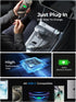 LISEN 65W USB C Car Charger Adapter, Fast Charging 5Ft 30W USB C Coiled Cable for iPhone 15, PD & QC3.0 Car Charger for