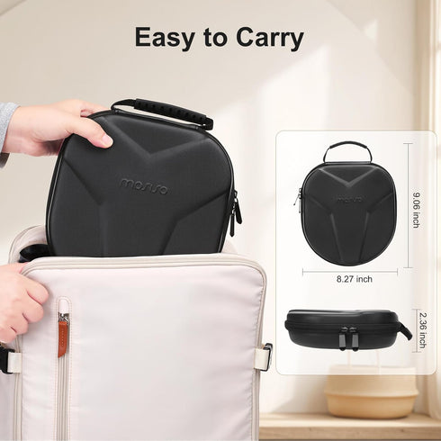 MOSISO Hard Travel Case for Sony WH1000XM5/WHCH710N/WH1000XM4/WHXB900N, Bose 700/QC35 II, AirPods Max, Black