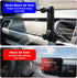 Qulkws 17mm 360 Universal Car Vent Clip for Car Mount Cars Phone Holder Mount with Ball Degree Rotatable Swing Arm