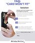 LIFESTYLE DESIGNS The StickyWallet, Premium Spandex Stick-on Phone Wallet Card Holder, Unique Double Pocket Design