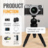 OBHEI 1/4" Extendable Mini Camera Tripod, Portable Selfie Stick Handle Grip Desktop Webcam Tripod with Screw for DSLR