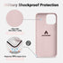 AOTESIER Shockproof Series iPhone 14 Pro Max Case, Ultra Slim Thin Silicone Cover, Full-Body Protective 6.7 inch Chalk