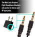 Gold Plated Airplane Flight Headphone Adapters (Pack of 2) by Mobi Lock, Use Earphones with In-Flight Media