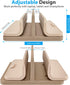 GINKOUHA 3 1 17.3''), Dual Vertical Laptop Stand, in Upright Desktop Stand Holder with Adjustable Dock (Up to Leather
