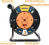 EP Extension Cord Storage Reel with 4-Grounded Outlets, Heavy Duty Open Cord Reel for Power Cords