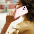 MATEPROX iPhone 15 Plus Case - Clear Slim Shockproof Bumper Cover for 6.7" iPhone 15 Plus 2023 - Pink