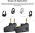 QC45 Airplane Headphone Adapter for Bose 700 QuietComfort 2 QC3 QC15 QC20 QC25 QC35 QC35ii NC700 SoundLink (2 Pack)