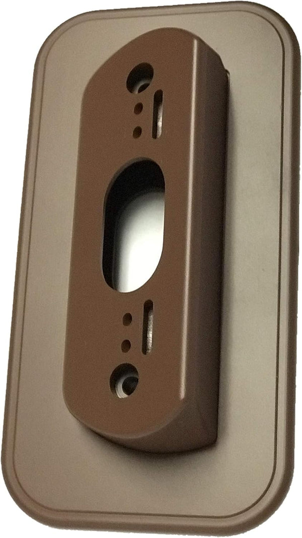 Wall Plate with 30 Degree Angle Mount for Nest Hello Video Door Bell in Coffee