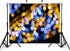 KeyWork 10x7ft Blue Gold Bokeh Backdrop Glitter Night Light Abstract Sparkle Photography Background for Wedding