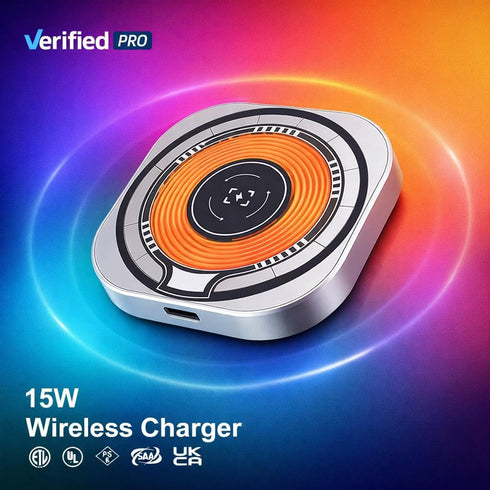 Generic 3in1 15W Wireless Charger Charging Station, Fast Wireless Charging Dock, Qi Certified MultiDevice Charging Pad
