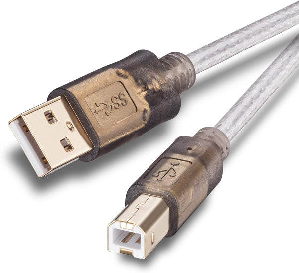 Jelly Tang Printer Cable 30Ft,2.0 Printer Scanner Cable Cord USB Type A Male to