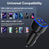 Android Phone Car Charger 12 Volt USB Outlet Adapter, Dual 2.4A Cigarette Lighter Charger for Samsung Galaxy, iPhone