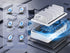 Charging Station for Multiple Devices, 6 Port 50W Fast Multi Charger Station with 6 Mixed Charging Cables for iPhone