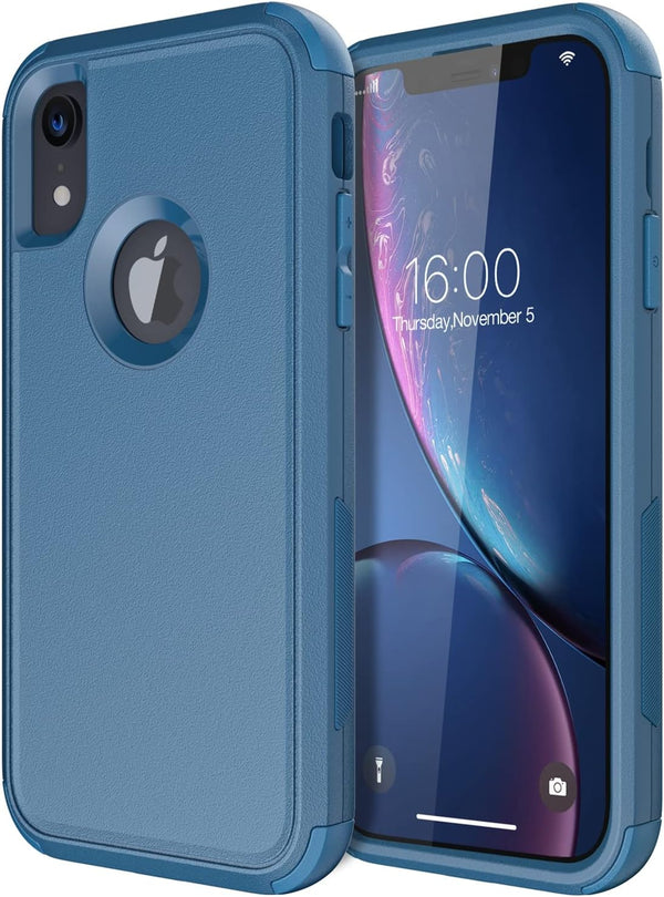 Diverbox Heavy Duty Protection Case for iPhone XR, Shockproof and Dust-Proof Cover for Apple iPhone
