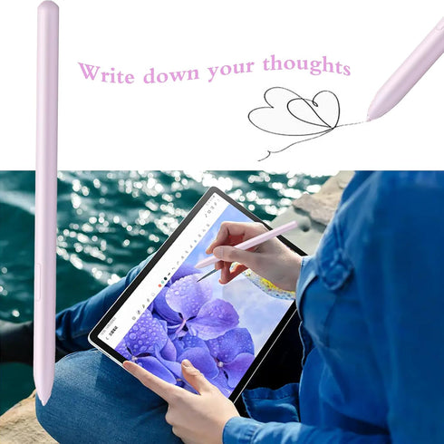 Galaxy Tab S9 FE S Pen Replacement for Samsung Galaxy Tab S9 FE, Stylus Pen with Nibs, Without Bluetooth, Purple