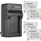 Kastar 4-Pack Battery and AC Charger for Canon SX400 is, SX410 is, ELPH 110 HS, ELPH 115 is, ELPH 120 is