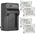 Kastar 4-Pack Battery and AC Charger for Canon SX400 is, SX410 is, ELPH 110 HS, ELPH 115 is, ELPH 120 is