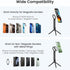 Itramax 17 16 15 14 13 12 11& Magnetic Phone Tripod Stand,Foldable Pocket Cell Phone Mount,Adjustable Travel Gym Selfie
