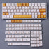 PBT Dye-Sub Keycaps, 138 Keys XDA Profile Honey Milk Keycaps Set, Fit for 61/64/87/104/108 Mechanical Keyboard, Cherry