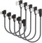 MFi Certified 1Ft iPhone Charger - Braided 90° Lightning Cable for iPhone 14, 13, 12, 11, Pro, X, XS, XR, 8, 7, 6, 5