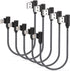 MFi Certified 1Ft iPhone Charger - Braided 90° Lightning Cable for iPhone 14, 13, 12, 11, Pro, X, XS, XR, 8, 7, 6, 5