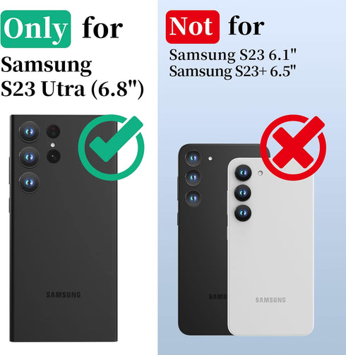 Cozycase Waterproof Case for Samsung Galaxy S23 Ultra - 360 Heavy Duty Full Body Protection, Shockproof, Dustproof,