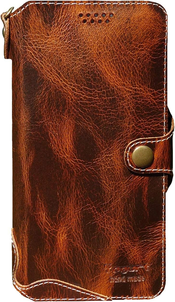 Yogurt Case for Samsung Galaxy S25, Genuine Leather Wallet Cover for Samsung S25,