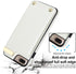 Asuwish iPhone 7/8 Plus Wallet Case with Tempered Glass, Leather Purse, Credit Card Slot - White for Women.
