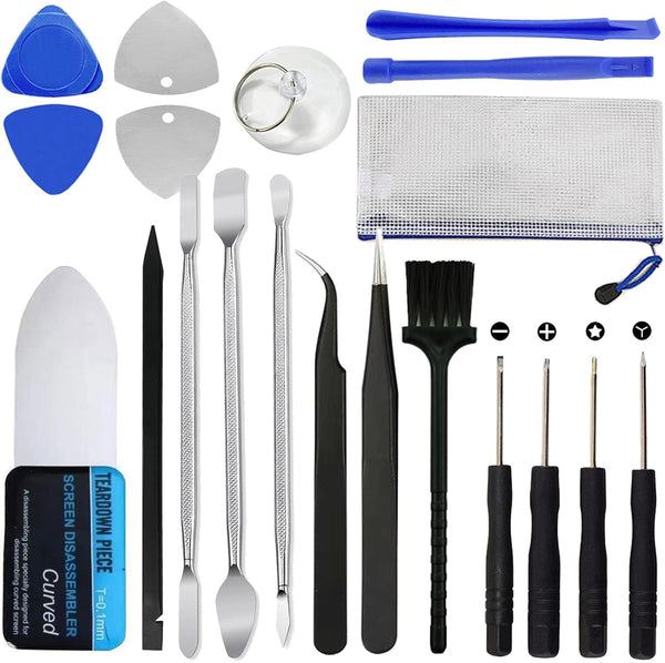 19 in 1 Electronics Repair Tool Kit, Spudger Pry Opening Tool Screwdriver Set for iPhone, Laptop, iPad, Cell Phone,