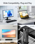 128GB USB 3.0 Flash Drive, Slim Waterproof Metal Memory Stick, Portable Keychain Thumb Drive for PC - Gray