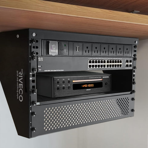 RIVECO 2U Wall Mount Rack for Network - Reinforced Heavy Load Small Server Racks for 19 inches IT Equipment