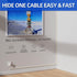 Delamu Beige Cord Hider, Mini Size Wire Covers for 1 Wire on Wall, Paintable Cable Cover Raceway