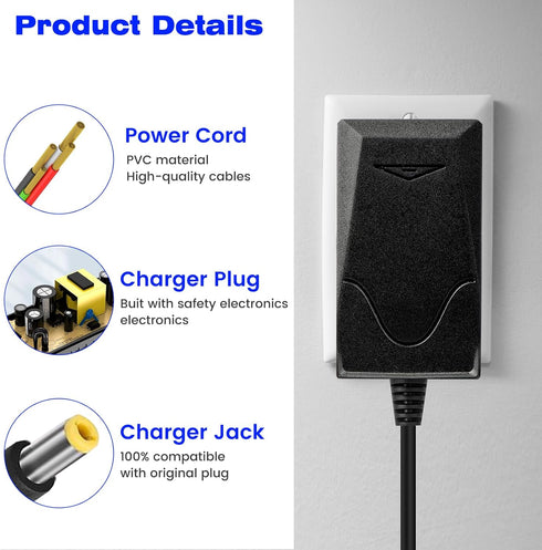 26V Charger for Flyby F1Pro Massage Gun, Compatible with MaxKare XKPC-8000 Deep Tissue Massage Gun Replacement