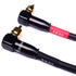 CESS-137-1f Right Angle RCA Preamp Jumpers Male to Male Patch Cable, 2 Pack (1 Foot)