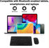Ultra-Slim Portable Bluetooth Keyboard and Mouse Combo, Compact Rechargeable Wireless Set for iPad Pro/Mac OS/Windows