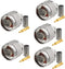 Eightwood 5-Pack N Male Plug Crimp RF Connector 50 Ohm for RG58 RG142 LMR195 Cable