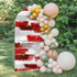 Jnbasdffb 6.6 Red Abstract Wedding Arch Cover, Stretchy Spandex Arch Backdrop Stand Covers FT, Grey Modern Mottled Art
