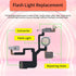 Flash Light Flex Cable Replacement for iPhone 12 Pro Max, Repair Part for Flashlight with Pre-Installed Metal Bracket