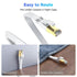 YSONG 8 6 RJ45 40Gbps 2000Mhz Cat7/Cat6/Cat5-White Cat Ethernet Cable FT, Outdoor&Indoor High Speed Heavy Duty Network