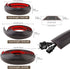 6.6Ft Floor Cord Covers Self Adhesive Cord Hider Extension Management Prevent Cable Trips Walnut Wood Grain for Cable